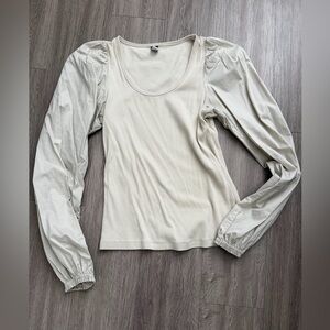 Elegant Cream Women's Top